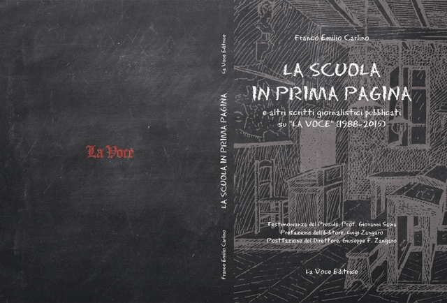 Oggi la presentazione del libro di Franco Emilio Carlino “La scuola in prima pagina”
