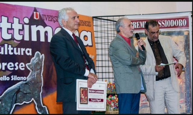 Il crosiota Pasquale Filippelli ha ricevuto il Premio Cassiodoro