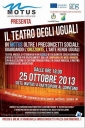 Domani proiezione dvd “Il Teatro degli uguali” e mostra fotografica del Backstage