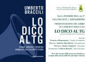 Oggi la presentazione di “Lo dico al Tg” di Umberto Braccili. Iniziativa a sostegno della Piccola Opera Charitas