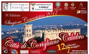 Si inaugura la IV edizione della Stagione concertistica Città di Corigliano