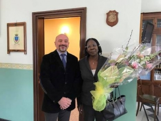 L'ambasciatrice dell'Uganda Grace Akello in visita ufficiale in città