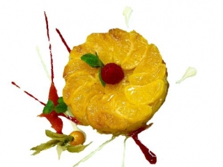 Un piatto di cucina internazionale con le Clementine di Corigliano
