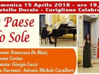 Stagione concertistica, il 15 aprile ’18  “O paese do sole” – viaggio nella musica napoletana