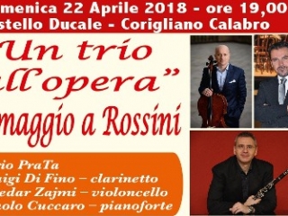 Stagione concertistica, un trio all’opera – omaggio a Rossini