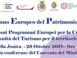 2018: anno europeo del Patrimonio Culturale. Il 26 ottobre focus sui programmi per la cultura e il turismo