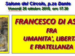 Al Circolo Zanotti Bianco si parlerà di San Francesco d’Assisi