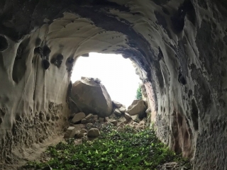 L’archeologo Felice Larocca del Crs ha visitato le grotte di Scala Coeli