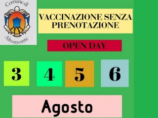 Prevenzione, 3-4-5 e 6 agosto è vax day ad Altomonte