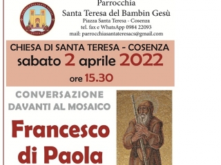 Il 2 aprile conversazione su San Francesco di Paola