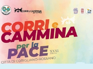 Corri e cammina per la pace, tutto pronto per la 31° edizione a Corigliano-Rossano