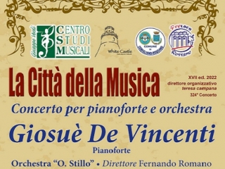 Il pianista Giosuè De Vincenti e l’Orchestra O. Stillo