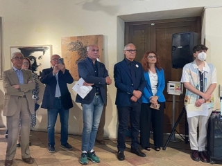 Il sindaco Caruso al vernissage della mostra “Insieme” di Natino Chirico
