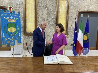 L'Ambasciatrice del Kosovo in Italia incontra il sindaco Caruso