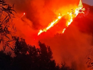 Fuoco in Calabria: oltre 110 incendi in 24 ore
