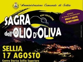 Il 17 agosto a Sellia la XXV edizione della Sagra dell’olio d’oliva