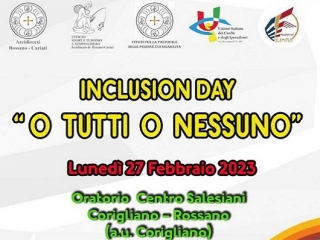 Inclusività, il 27 febbraio evento presso l’oratorio centro Salesiani
