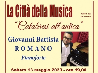 La Città della musica ospita il concerto di pianoforte del maestro Giovanni Battista Romano