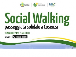 Social Walking. Passeggiata solidale di Cosenza Capitale del Volontariato 2023