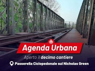 Aperto il 10° cantiere di Agenda Urbana per realizzazione passerella ciclopedonale parco Parco Nicholas Green