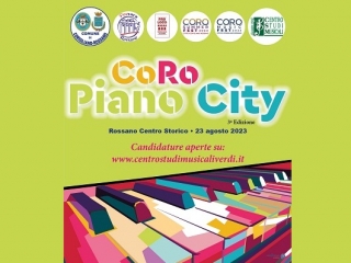 CORO PIANO CITY, AL VIA LE CANDIDATURE PER LA TERZA EDIZIONE