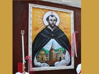 ColoriAmo il borgo, svelata ai fedeli l'icona di San Domenico di Guzmàn