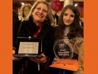 A Carmen Pia Capristo il 1° premio (sezione secondaria di 1° grado) Concorso 'Volontario dell'anno'