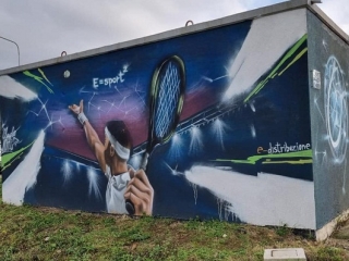 Inaugurato il murales “E=sport²” realizzato a Girifalco da E-distribuzione e Comune