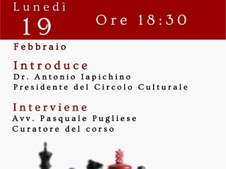 Il 19 febbraio presentazione corso di scacchi nel Circolo culturale di Mirto