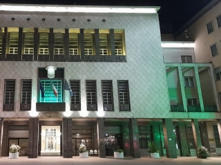 XIX Giornata nazionale Sla, Palazzo dei Bruzi si è illuminato di verde