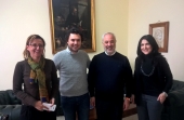 Lo chef Luigi Ferraro incontra Klaus Algieri in visita alla Camera di Commercio di Cosenza