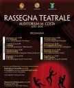 Rassegna teatrale Auditorium “M. Costa” 2013/2014. L’8 dicembre in programma il primo spettacolo