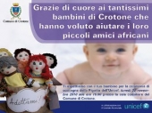 Giornata Internazionale dei diritti dell’infanzia:  un grazie ai bambini di Crotone per aver aiutato i loro amici africani