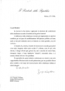 Il Presidente Napolitano scrive al sindaco Vallone apprezzando la concessione di un attestato simbolico di cittadinanza ai bambini stranieri nati a Crotone