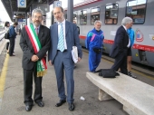 Sindaco Honsell all’inaugurazione del nuovo servizio transfrontaliero passeggeri Udine-Villach