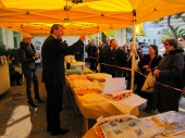 Primo compleanno mercato Campagna Amica con la partecipazione del sindaco Albore Mascia e dell’assessore al Commercio Cardelli