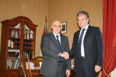 Visita istituzionale del nuovo prefetto Ennio Blasco al Comune. Accolto dal sindaco Fausto Pepe