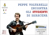 Oggi pomeriggio Peppe Voltarelli incontra gli studenti