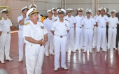Capitaneria di porto, il Comandante Generale con gli uomini e le donne impegnati quotidianamente nell’assistenza ai migranti