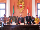 La sala del consiglio comunale ha ospitato la riunione della Comunità di lavoro Alpe Adria