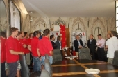 Pallamano: Campioni d'Italia Loacker Bolzano festeggiati in Municipio La squadra ricevuta in Comune. Una stagione trionfale per lo sport biancorosso