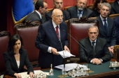 Il Presidente Napoletano ha giurato dinanzi alle Camere riunite: "Inizia per me un non previsto ulteriore impegno pubblico”