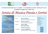 Domani al Centro studi musicali “G. Verdi” una “serata di musica, poesia e sorrisi”