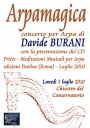 Il 5 luglio concerto per arpa di Davide Burani con  presentazione del cd Prière- Meditazioni musicali