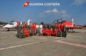 Pattuglia acrobatica inglese “Red Arrows” ospite del Reparto di Volo Guardia Costiera Catania