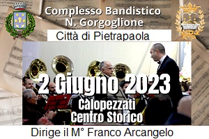 Banda musicale Pietrapaola, concerto 2 giugno a Calopezzati